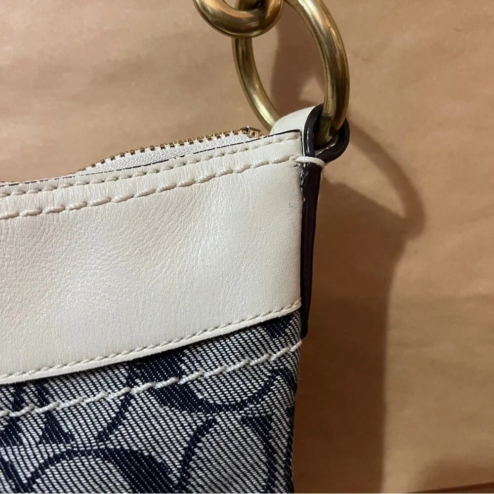 Coach | Signature Sufflette Denim Monogram Bleeker Shoulder Bag Purse G065-10402